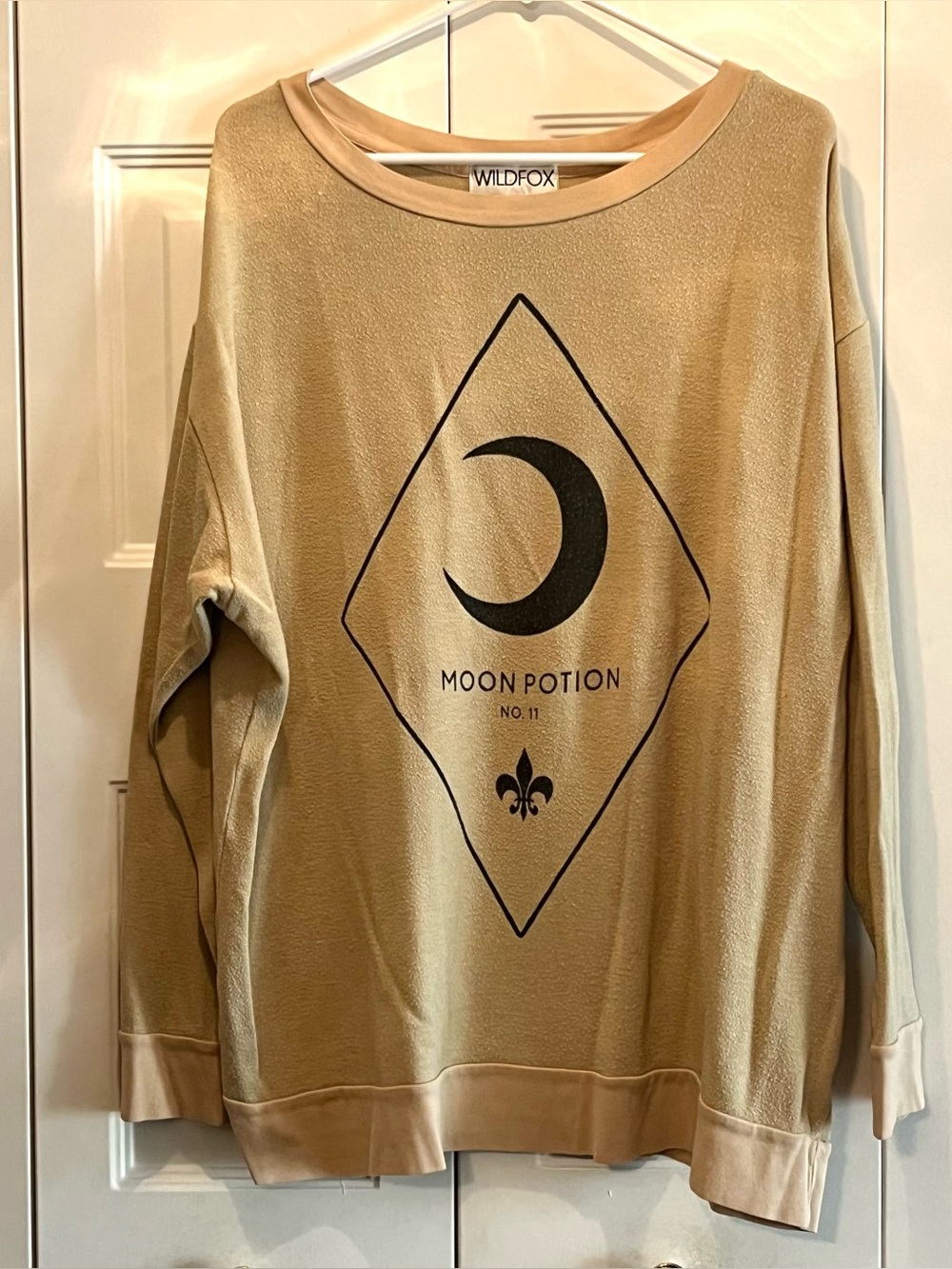 Wildfox Moon Potion No 11 Tan Tunic Sweater Vintage Small
